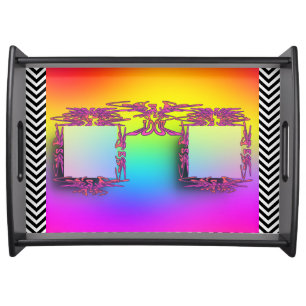 Look Logo Pink Eyeglasses Serving Tray