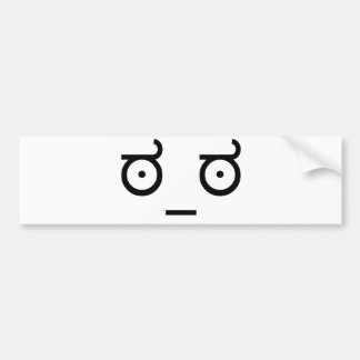 Look of Disapproval. Bumper Sticker