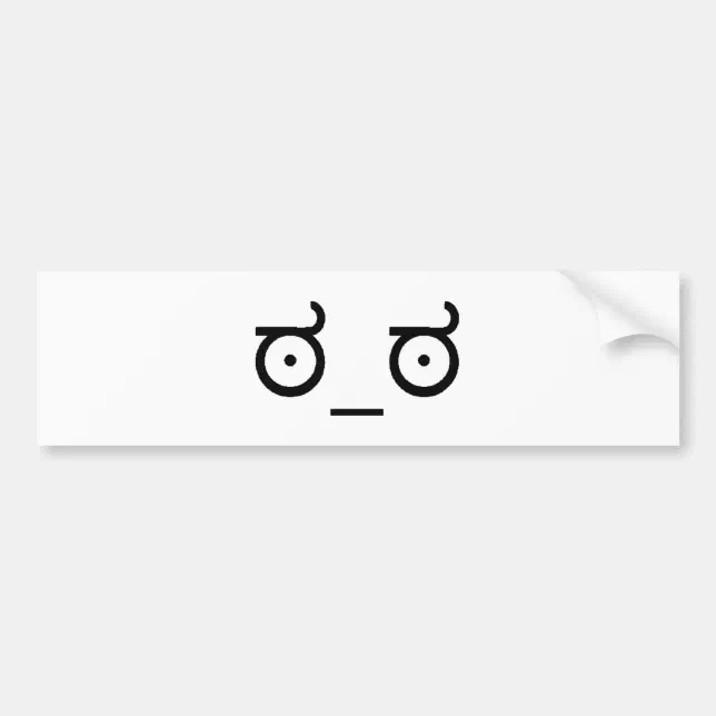 Disapprove Sticker Look Of Disapproval Bumper Sticker | Zazzle