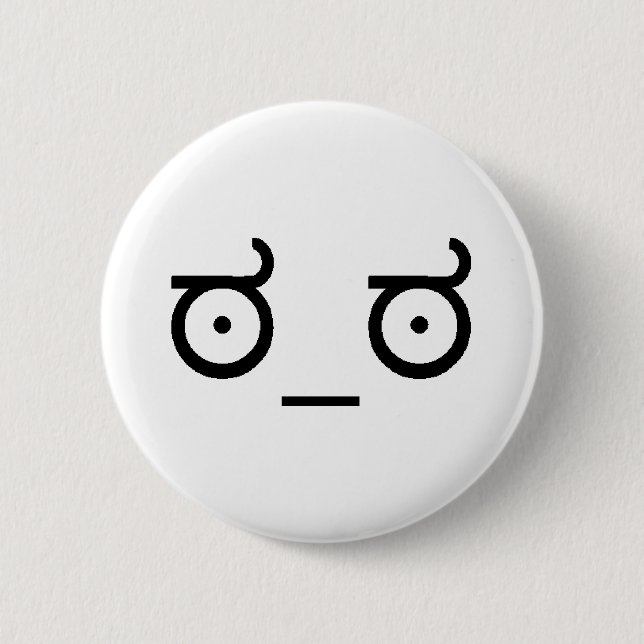 Look Of Disapproval Button (Front)