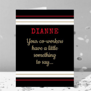 Look! Office Congrats! Huge group retirement card