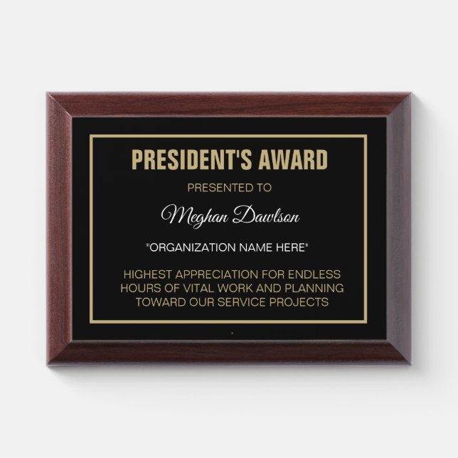 Look! Organization/club Award plaque (Horizontal)