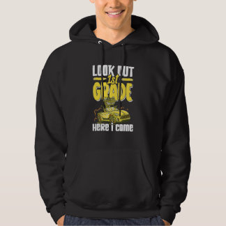 Look Out 1St Grade Here I Come School Grader First Hoodie