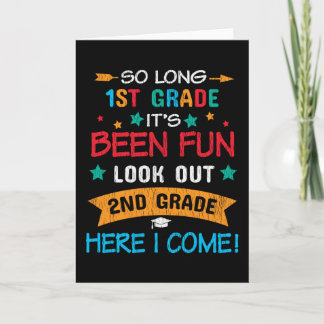 Look Out 2nd Grade Here I Come Back To School Kids Card