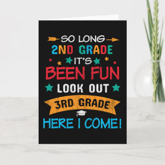 Look Out 3rd Grade Here I Come Back To School Kids Card