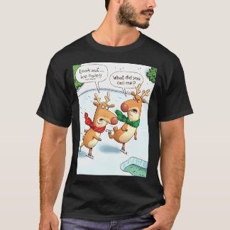 Look Out Ice Hole - Reindeer Christmas T-Shirt