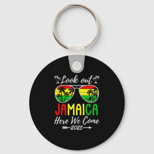 Look Out Jamaica 2025 Here We Come Family Vacation Keychain