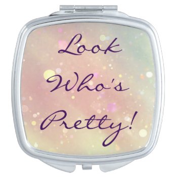 Look Pastel Pretty Compact Mirror by PattiJAdkins at Zazzle