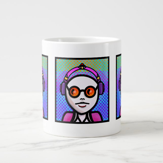 Look See in Shades Giant Coffee Mug (Front)