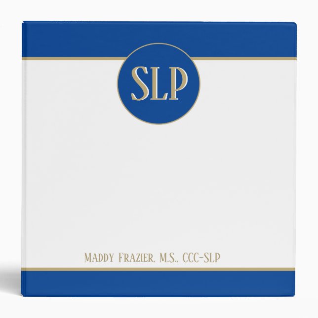 Look! SLP (speech pathologist) custom binder (Front)