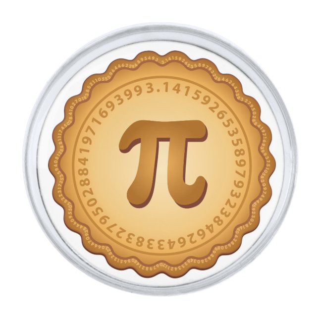 Look Smart Pi Lapel Pin (Front)