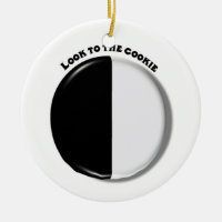 LOOK TO THE BLACK AND WHITE COOKIE ornament