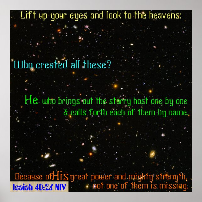 Look to the Heavens. Poster (Front)