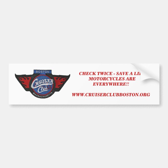 Look Twice!!  CCB Bumper Sticker - Customized (Front)