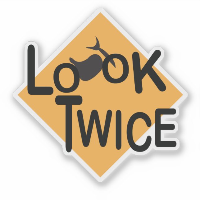 Look Twice for Motorcycles Graphic Sticker (Front)