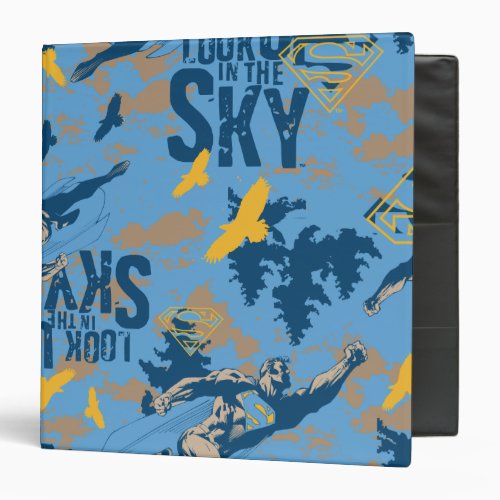 Look up in the sky in blue binder