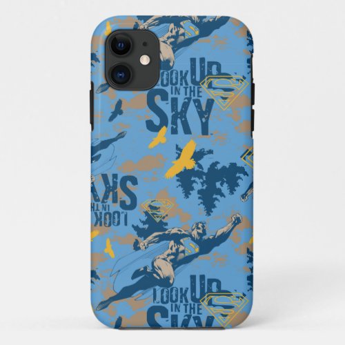 Look up in the sky in blue iPhone 11 case