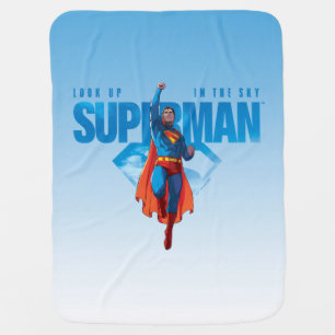 Look Up It’s Superman Baby Blanket