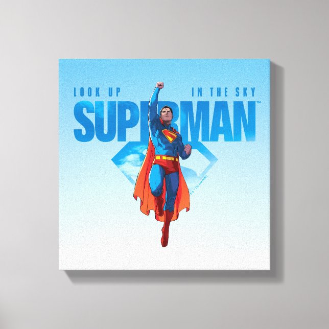 Look Up It’s Superman Canvas Print (Front)