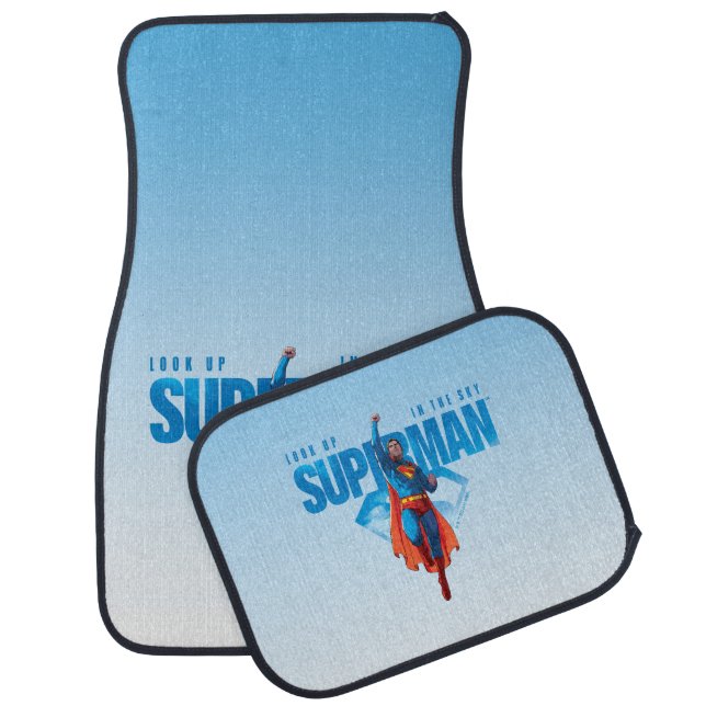 Look Up It’s Superman Car Floor Mat (Set)