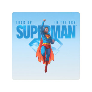Look Up It’s Superman Metal Print