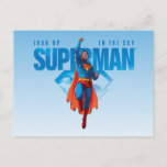 Look Up It’s Superman Postcard