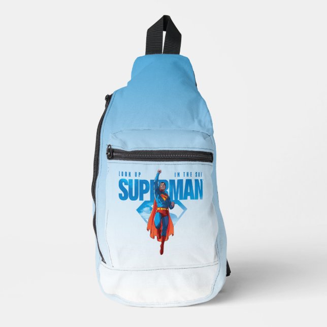 Look Up It’s Superman Sling Bag (Front)