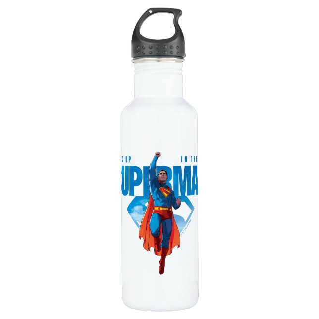 Look Up It’s Superman Stainless Steel Water Bottle (Front)