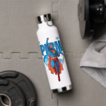 Look Up It’s Superman Water Bottle<br><div class="desc">Soar into classic comic book action with this electrifying Superman artwork! Featuring the Man of Steel flying skyward in a powerful pose, this vibrant design channels vintage comic book vibes with a modern edge. His red cape billows behind him as he punches through the sky, framed by bold blue lettering...</div>