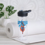 Look Up It’s Superman Water Bottle<br><div class="desc">Soar into classic comic book action with this electrifying Superman artwork! Featuring the Man of Steel flying skyward in a powerful pose, this vibrant design channels vintage comic book vibes with a modern edge. His red cape billows behind him as he punches through the sky, framed by bold blue lettering...</div>