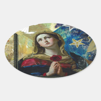 Look Up Oval Sticker