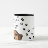 Look Up To You Funny Personalized Dog Mug (Center)