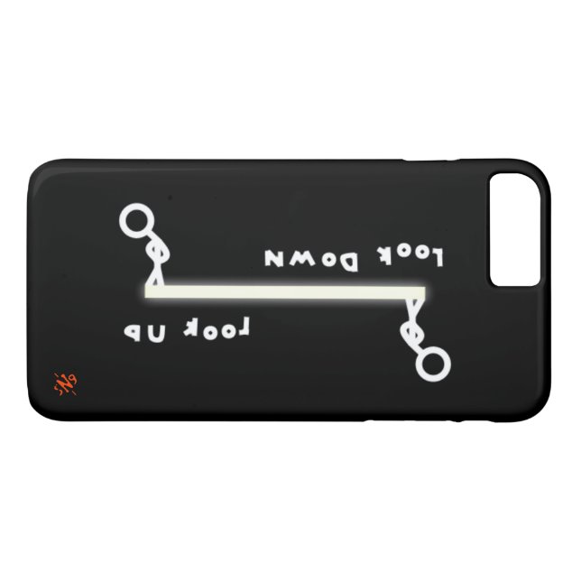 Look up vs look down (& the stick men) Case-Mate iPhone case (Back (Horizontal))