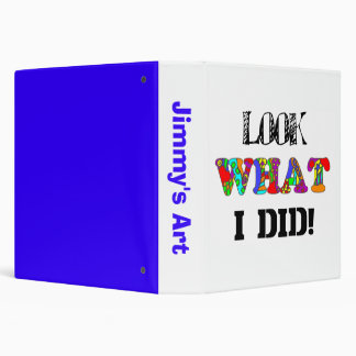 Look What I Did! Children's Art Binder