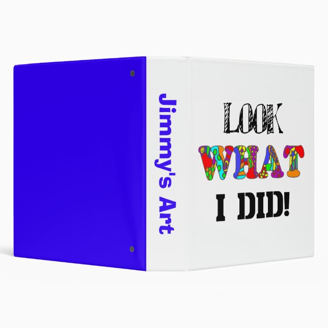 Look What I Did! Children's Art Binder (Background)