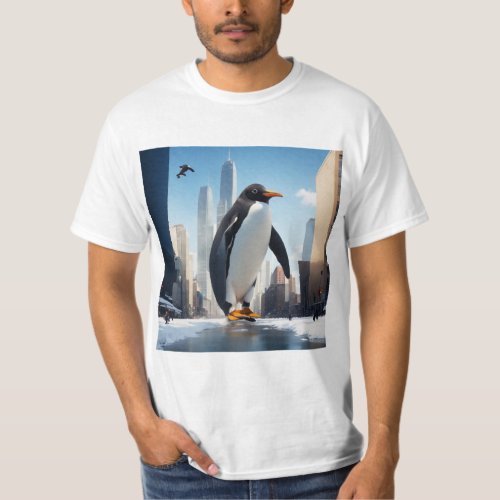 Look where you are going penguin T_Shirt