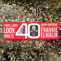 Look who 40 40th birthday party photo red white