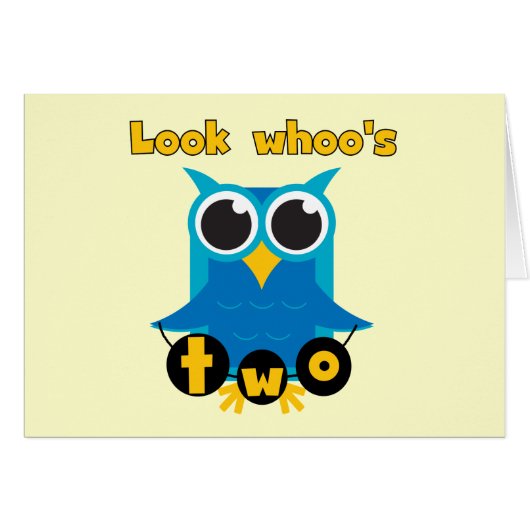 Look Whoo's 2 Birthday Tshirts and Gifts (Front Horizontal)