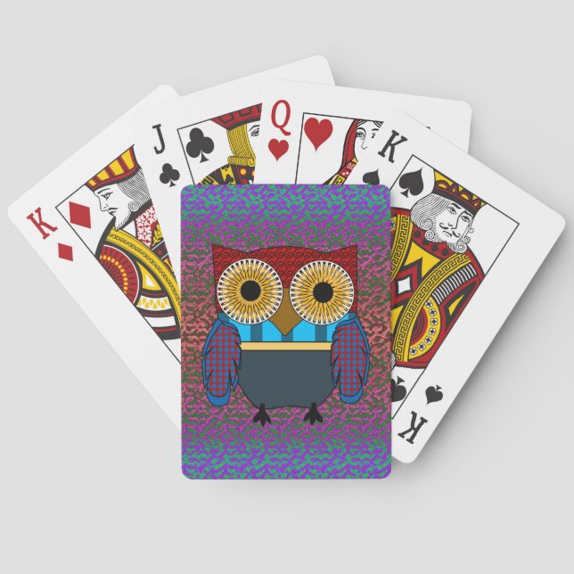 Look Whoos Watching Poker Cards (Back)