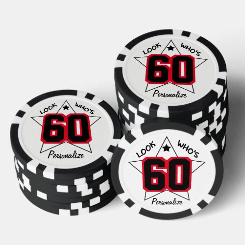 Look Whos 00  00th Birthday _ Personalize Poker Chips
