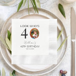 Look Who's 10th 20th 30th 40th 50th 60th Birthday Napkins<br><div class="desc">Look Who's 10th 20th 30th 40th 50th 60th Birthday Napkins</div>
