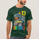 Look Who's 13th Birthday Monster Truck Dinosaur  T-Shirt<br><div class="desc">Look Who's 13th Birthday Monster Truck Dinosaur  .</div>