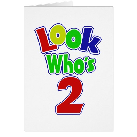 Look Who's 2 Cards (Front)