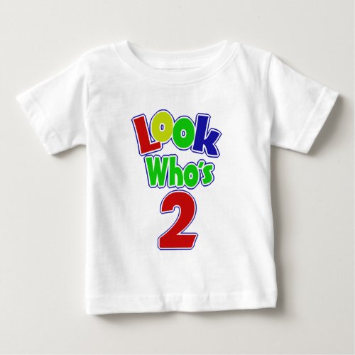 Look Whos 2 Custom Name Baby T_Shirt