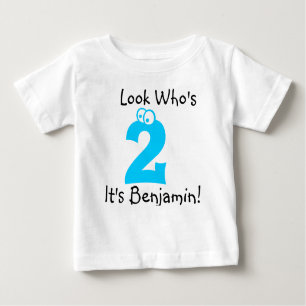 Look Who's 2 Customizable Birthday Tshirt
