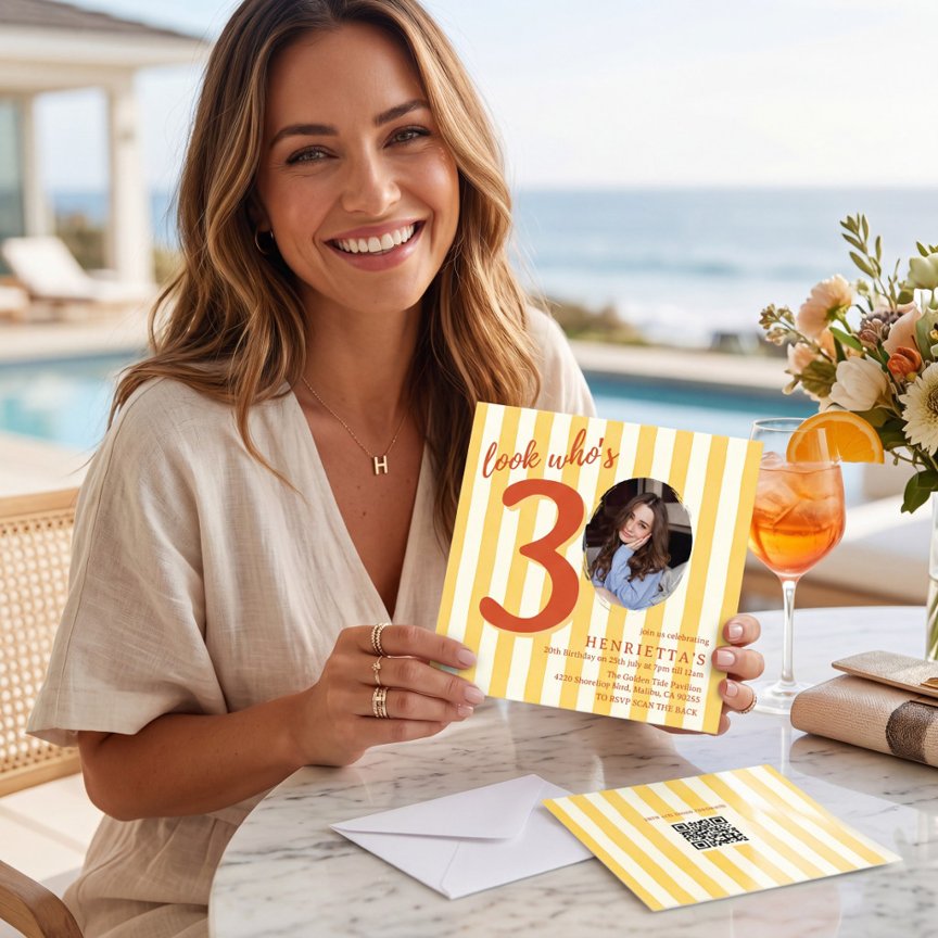 Summer look whos 30 yellow striped photo suite