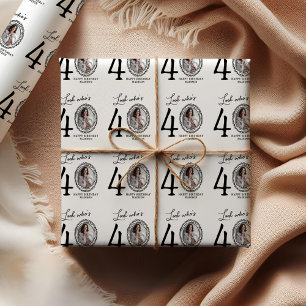 Look Who's 40! Photo Happy Birthday Wrapping Paper Sheets