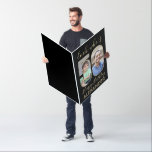Look Who's 50 Black Gold 50th Birthday Giant Photo Card<br><div class="desc">Look who's 50! Go big with your happy birthday wishes with an extra large two photo 50th birthday card. The photos and wording on this template are simple to personalize and all colors and fonts are easy to change with the Zazzle design tool. Create your own unique keepsake gift that...</div>
