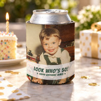 Look Who's 50 Retro Birthday Party Favor Photo