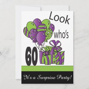 Look Who's 60   60th Birthday Invitation